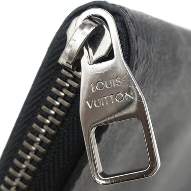 ルイヴィトン LOUIS VUITTON ジッピーウォレット ヴェルティカル M62295 モノグラムエクリプス モノグラムエクリプスキャンバス 長財布 シルバー金具 黒 グレー イニシャル入り