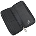 ルイヴィトン LOUIS VUITTON ジッピーウォレット ヴェルティカル M62295 モノグラムエクリプス モノグラムエクリプスキャンバス 長財布 シルバー金具 黒 グレー イニシャル入り