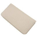 ロエベ LOEWE リピート ジップ アラウンド C499T12X07 ライトオーツ カーフレザー 長財布 ゴールド金具 アナグラム エンボス加工