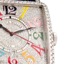 腕時計 フランクミュラー FRANCK MULLER マスタースクエア カラードリーム 6000K SC DTR 自動巻き メンズ OH済 全面ダイヤ