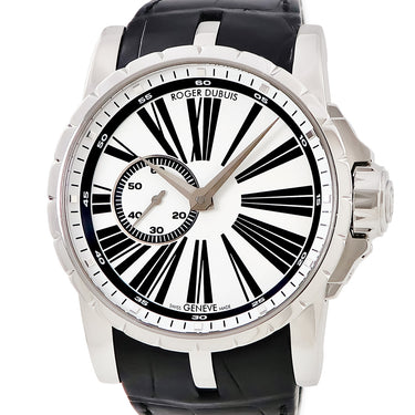腕時計 ロジェデュブイ ROGER DUBUIS エクスカリバー EX45-77-90-00/01R00/B 自動巻き メンズ ホワイト ローマン スモールセコンド