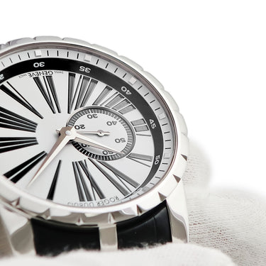 腕時計 ロジェデュブイ ROGER DUBUIS エクスカリバー EX45-77-90-00/01R00/B 自動巻き メンズ ホワイト ローマン スモールセコンド