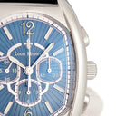 腕時計 ルイ・モネ LOUIS MOINET オリンピア クロノグラフ LM12 手巻き メンズ OH済 ブルー トノー型 スモセコ 夜光インデックス