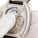 腕時計 ルイ・モネ LOUIS MOINET オリンピア クロノグラフ LM12 手巻き メンズ OH済 ブルー トノー型 スモセコ 夜光インデックス