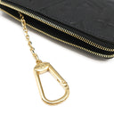 ルイヴィトン LOUIS VUITTON カードケース ポルト カルト レクト ヴェルソ M69421 ノワール モノグラムアンプラント コインケース ゴールド金具 黒 小銭入れ キーチェーン付き