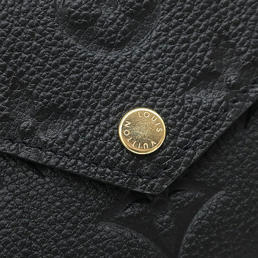 ルイヴィトン LOUIS VUITTON カードケース ポルト カルト レクト ヴェルソ M69421 ノワール モノグラムアンプラント コインケース ゴールド金具 黒 小銭入れ キーチェーン付き