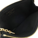 ルイヴィトン LOUIS VUITTON カードケース ポルト カルト レクト ヴェルソ M69421 ノワール モノグラムアンプラント コインケース ゴールド金具 黒 小銭入れ キーチェーン付き