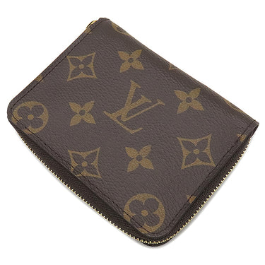 ルイヴィトン LOUIS VUITTON ジッピー コイン パース M60067 モノグラム モノグラムキャンバス コインケース ゴールド金具 茶 小銭入れ コンパクト財布