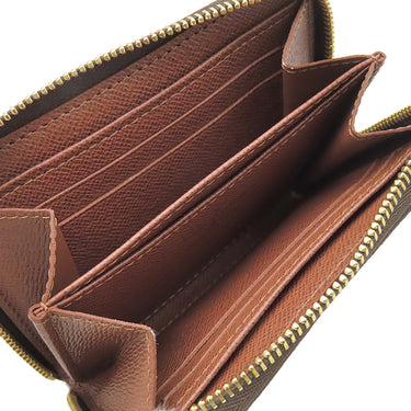 ルイヴィトン LOUIS VUITTON ジッピー コイン パース M60067 モノグラム モノグラムキャンバス コインケース ゴールド金具 茶 小銭入れ コンパクト財布