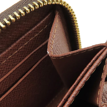 ルイヴィトン LOUIS VUITTON ジッピー コイン パース M60067 モノグラム モノグラムキャンバス コインケース ゴールド金具 茶 小銭入れ コンパクト財布