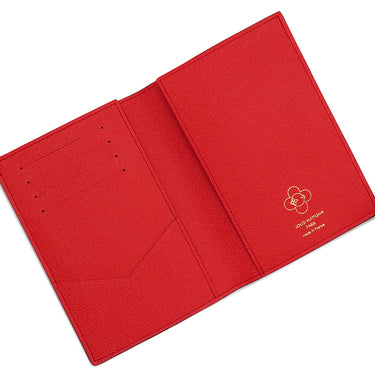 ルイヴィトン LOUIS VUITTON クーヴェルテュール パスポール NM M12219 モノグラム×キャンディレッド モノグラムキャンバス キャンディファクトリー パスポートケース ヴィヴィエンヌ ホリデー コレクション
