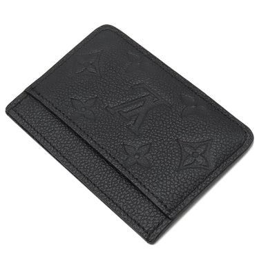 ルイヴィトン LOUIS VUITTON ポルト カルト サーンプル M69171 ブラック モノグラムアンプラント カードケース ゴールド金具 黒 名刺入れ 定期入れ