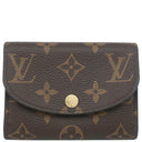 ルイヴィトン LOUIS VUITTON ポルトモネ ロザリ コインケース M41939 モノグラム×フューシャ モノグラムキャンバス コインケース ゴールド金具 茶 ミニウォレット