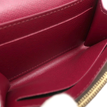 ルイヴィトン LOUIS VUITTON ポルトモネ ロザリ コインケース M41939 モノグラム×フューシャ モノグラムキャンバス コインケース ゴールド金具 茶 ミニウォレット