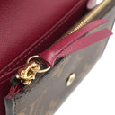 ルイヴィトン LOUIS VUITTON ポルトモネ ロザリ コインケース M41939 モノグラム×フューシャ モノグラムキャンバス コインケース ゴールド金具 茶 ミニウォレット