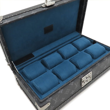 ルイヴィトン LOUIS VUITTON コフレ 8 モントル M20016 モノグラムエクリプス モノグラムエクリプスキャンバス 小物 シルバー金具 黒 グレー 青 時計ケース