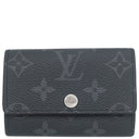 ルイヴィトン LOUIS VUITTON ミュルティクレ6 M82603 モノグラムエクリプス モノグラムキャンバス モノグラムエクリプス キーケース シルバー金具 黒 グレー 6連 6本