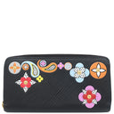 ルイヴィトン LOUIS VUITTON フラワー ジッピーウォレット M62296 ノワール エピレザー 長財布 ゴールド金具 黒 ラウンドファスナー