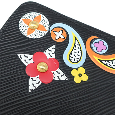ルイヴィトン LOUIS VUITTON フラワー ジッピーウォレット M62296 ノワール エピレザー 長財布 ゴールド金具 黒 ラウンドファスナー