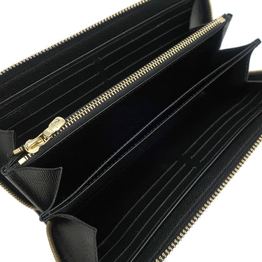 ルイヴィトン LOUIS VUITTON フラワー ジッピーウォレット M62296 ノワール エピレザー 長財布 ゴールド金具 黒 ラウンドファスナー