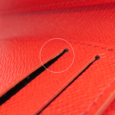 ルイヴィトン LOUIS VUITTON ポルトフォイユ リサ M82381 トニックオレンジ モノグラムキャンバス 二つ折り財布 ゴールド金具 茶 コンパクト