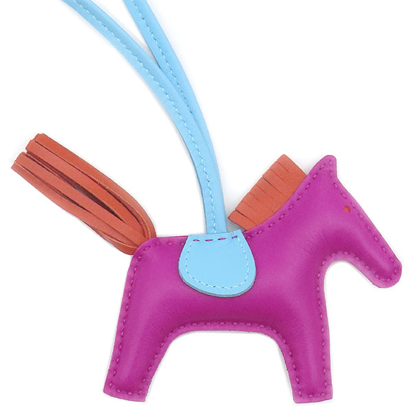 【美品】エルメス ロデオPM ローズパープル バッグチャーム ロデオ チャーム PM ローズメキシコ ピンク[] Rodeo Charm PM