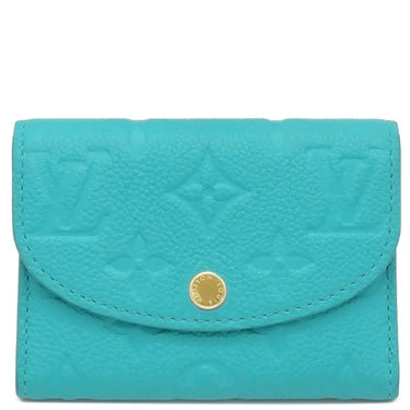 ルイヴィトン LOUIS VUITTON ポルトモネロザリ M14085 カビラブルー モノグラムアンプラント コインケース ゴールド金具 水色 LV × TM 村上隆コラボ