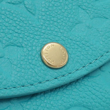 ルイヴィトン LOUIS VUITTON ポルトモネロザリ M14085 カビラブルー モノグラムアンプラント コインケース ゴールド金具 水色 LV × TM 村上隆コラボ