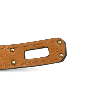 エルメス HERMES ケリードゥブルトゥール ブラック レザー メタル 14036 ブレスレット シルバー金具 黒