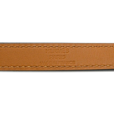 エルメス HERMES ケリードゥブルトゥール ブラック レザー メタル 14036 ブレスレット シルバー金具 黒