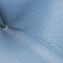 ルイヴィトン LOUIS VUITTON アンヴェロップ カルト ドゥ ヴィジット M14118 スカイブルー レザー タイガラマ カードケース シルバー金具 水色 名刺入れ 定期入れ