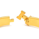 エルメス HERMES クリックH PM ホワイト×ゴールド GP エナメル ブレスレット Hブレス