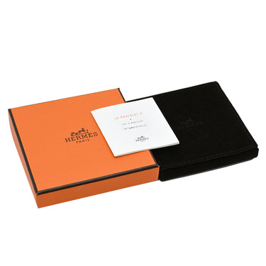 エルメス HERMES クリックH PM ホワイト×ゴールド GP エナメル ブレスレット Hブレス