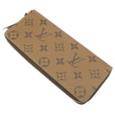 ルイヴィトン LOUIS VUITTON ポルトフォイユ クレマンス M82336 モノグラムリバース モノグラムリバースキャンバス 長財布 ゴールド金具 茶 ベージュ ラウンドジップ