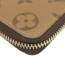 ルイヴィトン LOUIS VUITTON ポルトフォイユ クレマンス M82336 モノグラムリバース モノグラムリバースキャンバス 長財布 ゴールド金具 茶 ベージュ ラウンドジップ