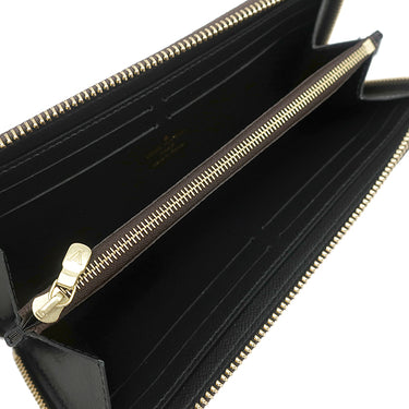 ルイヴィトン LOUIS VUITTON ポルトフォイユ クレマンス M82336 モノグラムリバース モノグラムリバースキャンバス 長財布 ゴールド金具 茶 ベージュ ラウンドジップ