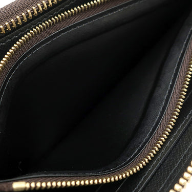 ルイヴィトン LOUIS VUITTON ポルトフォイユ クレマンス M82336 モノグラムリバース モノグラムリバースキャンバス 長財布 ゴールド金具 茶 ベージュ ラウンドジップ