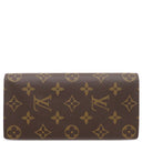 ルイヴィトン LOUIS VUITTON ポルトフォイユ ブラザ M66540 モノグラム モノグラムキャンバス 長財布 ゴールド金具 茶 二つ折り イニシャル刻印あり