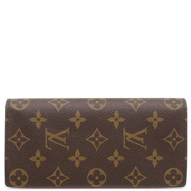 ルイヴィトン LOUIS VUITTON ポルトフォイユ ブラザ M66540 モノグラム モノグラムキャンバス 長財布 ゴールド金具 茶 二つ折り イニシャル刻印あり