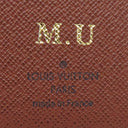 ルイヴィトン LOUIS VUITTON ポルトフォイユ ブラザ M66540 モノグラム モノグラムキャンバス 長財布 ゴールド金具 茶 二つ折り イニシャル刻印あり