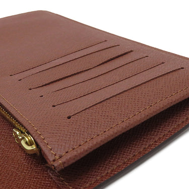 ルイヴィトン LOUIS VUITTON ポルトフォイユ ブラザ M66540 モノグラム モノグラムキャンバス 長財布 ゴールド金具 茶 二つ折り イニシャル刻印あり