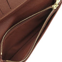 ルイヴィトン LOUIS VUITTON ポルトフォイユ ブラザ M66540 モノグラム モノグラムキャンバス 長財布 ゴールド金具 茶 二つ折り イニシャル刻印あり