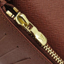 ルイヴィトン LOUIS VUITTON ポルトフォイユ ブラザ M66540 モノグラム モノグラムキャンバス 長財布 ゴールド金具 茶 二つ折り イニシャル刻印あり