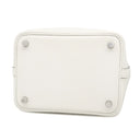 エルメス HERMES ピコタンロックPM ニューホワイト トリヨンクレマンス ハンドバッグ シルバー金具 新品 未使用 白