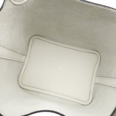 エルメス HERMES ピコタンロックPM ニューホワイト トリヨンクレマンス ハンドバッグ シルバー金具 新品 未使用 白