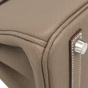 エルメス HERMES バーキン25 エトゥープ トゴ ハンドバッグ シルバー金具 新品 未使用 グレージュ