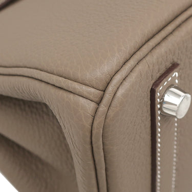 エルメス HERMES バーキン25 エトゥープ トゴ ハンドバッグ シルバー金具 新品 未使用 グレージュ