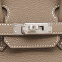 エルメス HERMES バーキン25 エトゥープ トゴ ハンドバッグ シルバー金具 新品 未使用 グレージュ