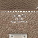 エルメス HERMES バーキン25 エトゥープ トゴ ハンドバッグ シルバー金具 新品 未使用 グレージュ