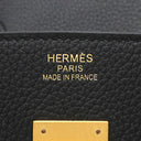 エルメス HERMES バーキン35 ブラック トゴ ハンドバッグ マットゴールド金具 黒